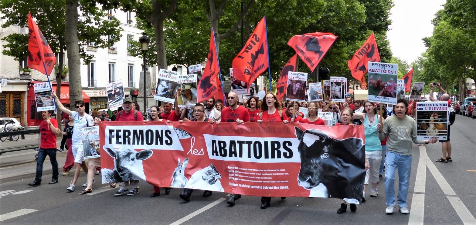 Marche pour la fermeture des abattoirs 2014